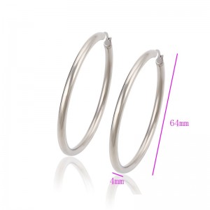 Lieli, klasiski auskari-riņķi, rodija pārklājums. ATLAIDE 50% (cena ar atlaidi-4.95€)